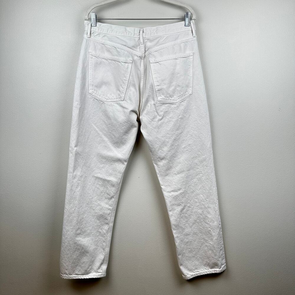 Agolde 90's Pinch Waist Ankle Jeans In Marshmallow Button Fly Organic Cotton 32 - Picture 7 of 14
